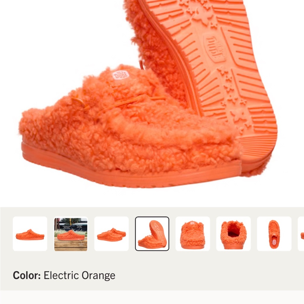 Hey Dude Electric Orange Loafers